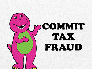Barney Commit Tax Fraud by SVG Prints on Dribbble