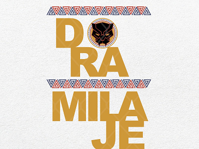 Marvel Black Panther Movie Dora Milaje Text Graphic