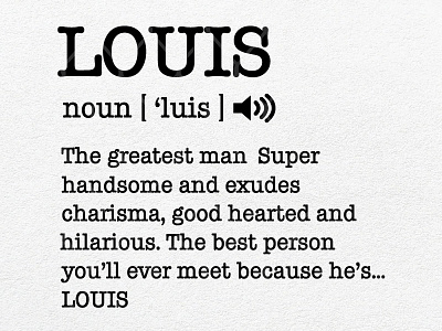 First Name Louis Funny Adult Definition