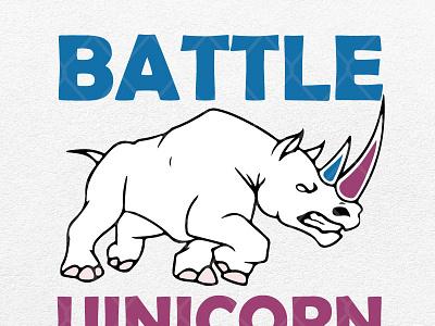 Battle Unicorn Funny Rhinoceros