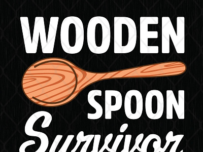 Wooden Spoon Survivor svg png dxf eps graphic design