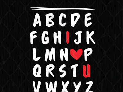 ABC I Love You abc i love you love valentine