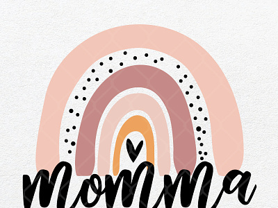 Momma Rainbow design graphic design illustration momma mother rainbow