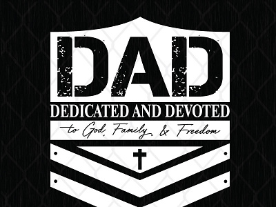 Dad Dedicated And Devoted design fathers day graphic design illustration