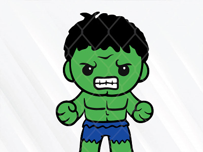 Baby Hulk baby cartoon funny hulk svg file svgcricut