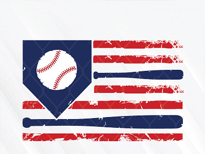 Baseball American Flag 4th of july american flag baseball