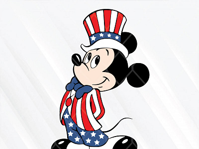 Mickey Mouse 4th Of July 4th of july american flag mickey mouse