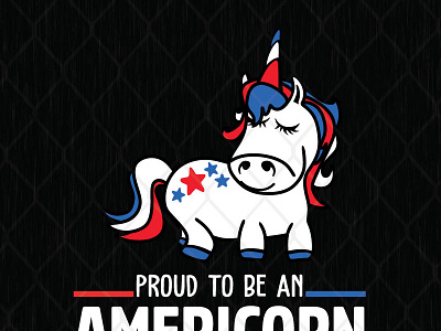 Proud To Be An Americorn Unicorn