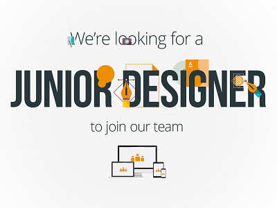 Junior designer job opportunity design designer hiring illustration job junior opportunity print role ui ux web