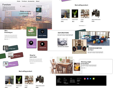 Furniture app ui project