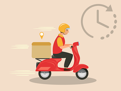 Delivery courier delivery graphic design motion graphics