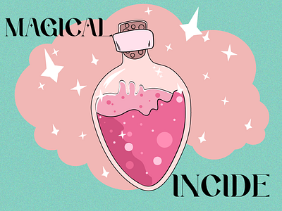 A JAR OF MAGIC graphic design illustration vector