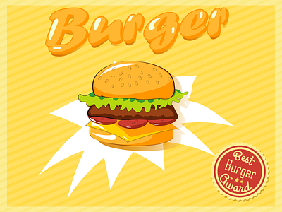 "Burger! design graphic design illustration the best burger