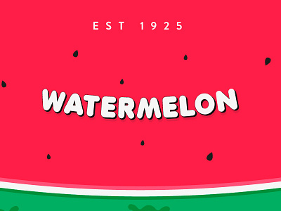 Watermelon food fruit green illustration inspiration mark red watermelon white