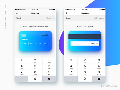 Daily UI Challenge - Credit Card Checkout