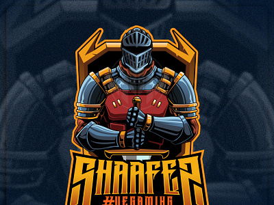 Knight SHAAFEZ badge branding callofduty character design destiny 2 esport facebook game gaming illustration knight logo mascot sport streamer twitch valorant warrior warzone