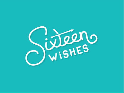 Sixteen Wishes Lettering hand lettering type