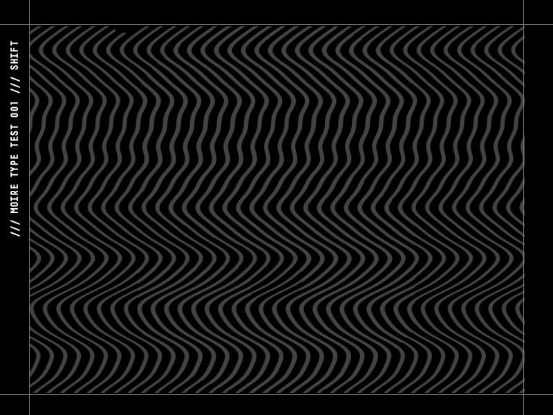 Moire Type Test animation contrast gif illusion low moire optical type warped waves