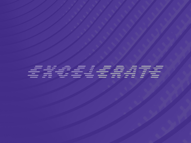 Excelerate Logo Reveal abstract animation gif graphic linear logo logotype motion reveal