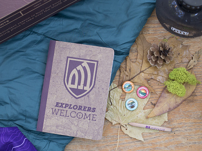 University of the Ozarks Scout Book Package book box buttons camping canteen outdoors packaging packlane pencil pure scout