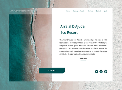 Arraial D'Ajuda Eco Resort website app design graphic design ui ux