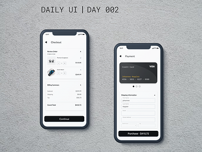 Credit Card Checkout branding dailyui day002 design icon ui ux