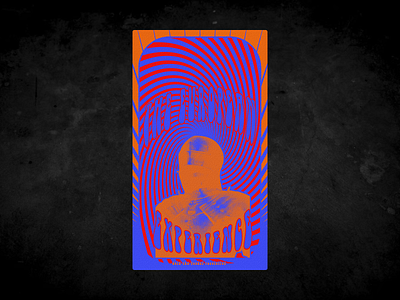 Feudal Psychadelic Poster branding design illustration typography
