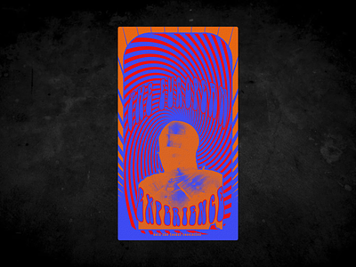 Feudal Psychadelic Poster branding design illustration typography