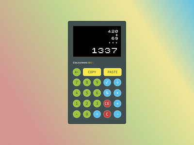 Calculator - Calcutron3000 app dailyui design logo typography ui ux