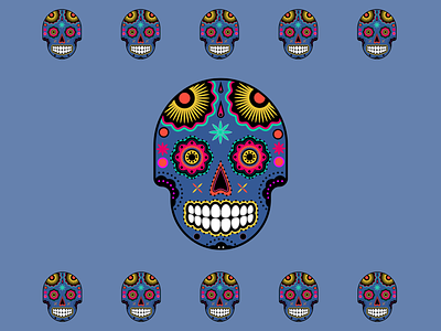 Sugarskulls design illustration illustrator mexican skull sugarskull vector