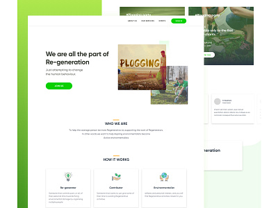 Recycling design homepage recycling regeneration ui