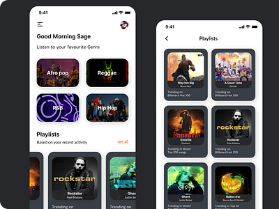 A Music App UI