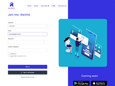 Joint The Waitlist Page illustration ui ui design ux web