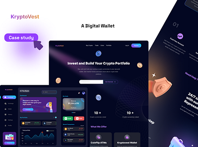 A Digital Wallet crypto design ui ux