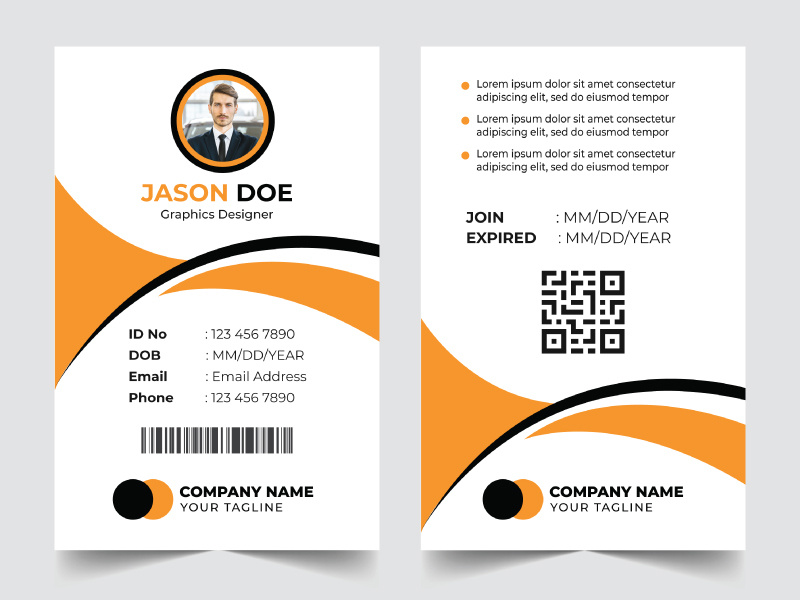 General business id card template design by nandinigraphics on Dribbble