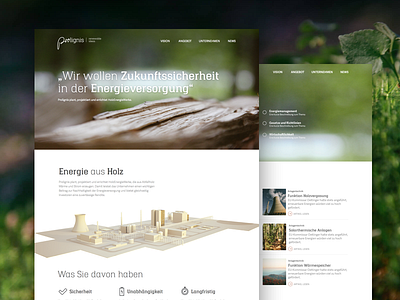 Prolignis nature webdesign
