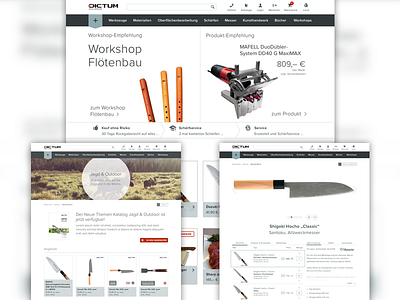 Dictum shop webdesign