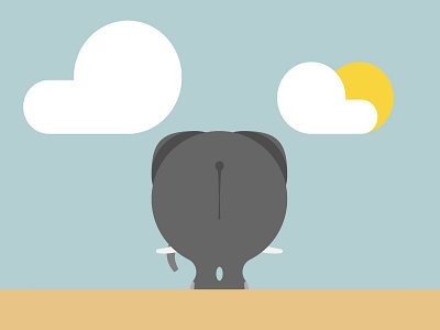 Elephant from an untitled illustration serie elephant serie