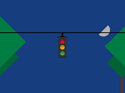 Twin Peaks inspired traffic light scene commercial traffic light twin peaks