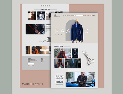 RAAD FASHION HOUSE branding graphic design ui