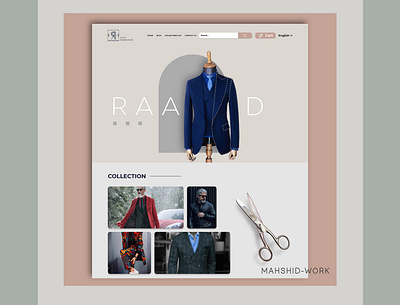 RAAD FASHION HOUSE branding graphic design ui
