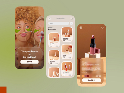 selling beauty products application app branding design graphic design illustration logo typography ui ux vector