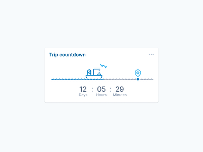 Trip Countdown Widget dashboard maritime widget