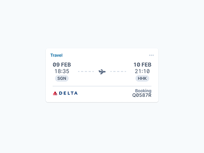 Flight Travel Widget dashboard flight travel ui ui design widget