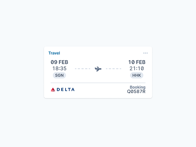 Flight Travel Widget dashboard flight travel ui ui design widget