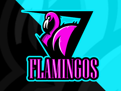 Flamingo Logo animal brand branding design esports logo for sale gamer icon illustration logo mascot mascot design mascot logo sport sports brand sports logo streamer team team logo vector