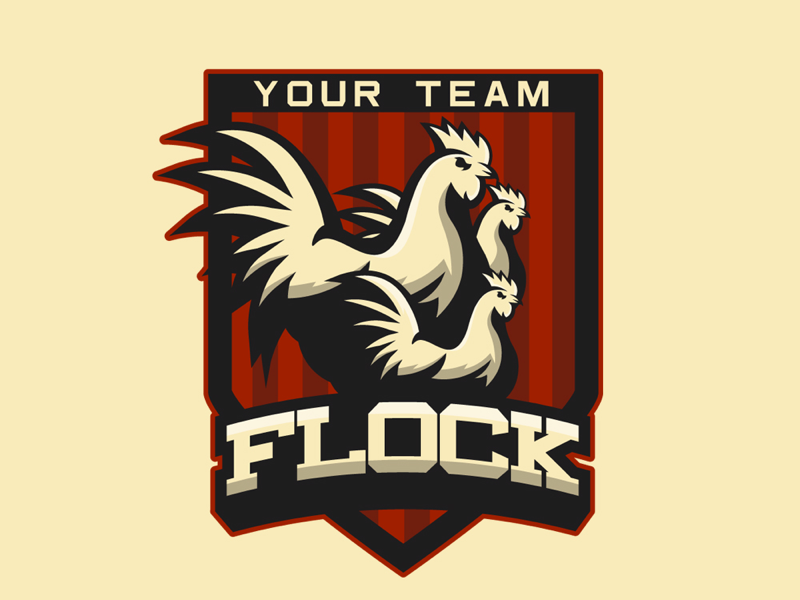 Flock logo design logo design logo twitch gaming marketing brand esports team sports
