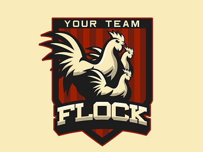 Flock logo brand design esports gaming logo logo design marketing sports team twitch