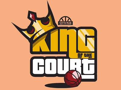 King Of The Court Slogan brand branding design esports logo icon illustration logo mascot mascot design mascot logo sport sports brand sports logo
