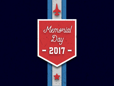 Memorial Day 2017 america blue design flat logo memorial day murica patriotic red usa vector white
